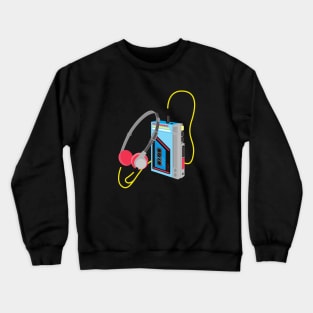 80s Cassette Player vintage retro Walkman Crewneck Sweatshirt